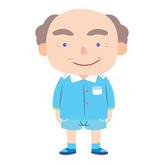 Fototapeta premium grandfather flat design