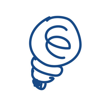 hand drawn light bulb