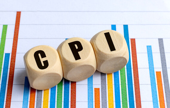 Text blocks CPI on the chart background