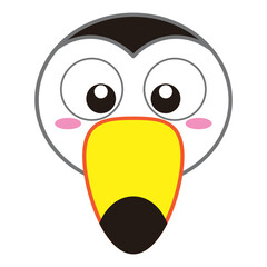 Fototapeta premium Cute toucan head