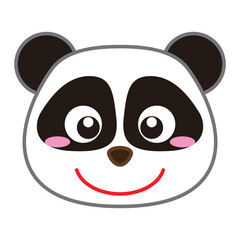 Fototapeta premium Cute panda head