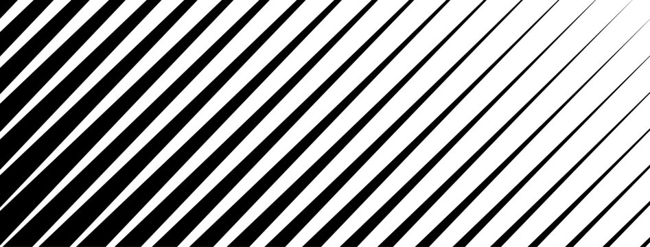 Lattice line diagonal gradient pattern with stripe. Monochromatic halftone background with stripe fade effect