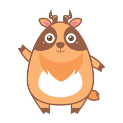 Cartoon beautiful antelope © JoyImage