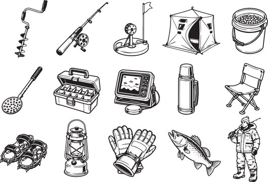 Ice Fishing Equipment and Gears