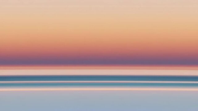 serene ocean sunset with gradient sky