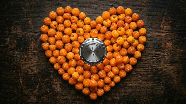 Yellow Salmonberry Heart for Cardiovascular Health (Rubus spectabilis)