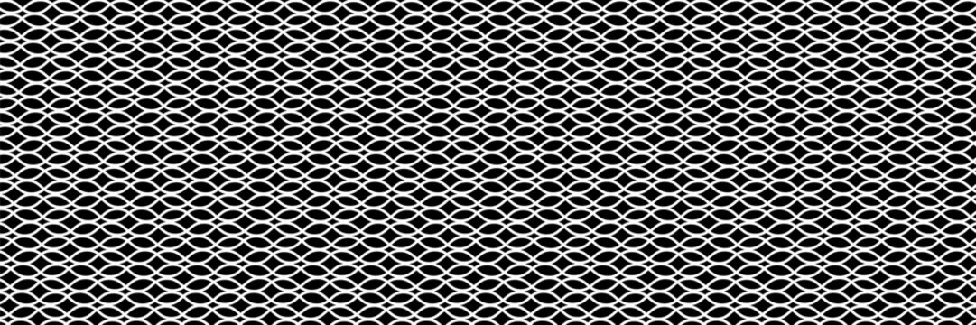 A seamless, repeating pattern of a grayscale geometric design with a modern, abstract visual appeal, perfect for backgrounds and textures