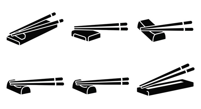 Chopsticks Rest Set: Various Styles of Chopstick Holders for Asian Cuisine
