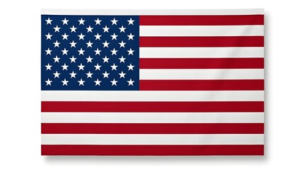 Obraz premium USA flag isolated on white