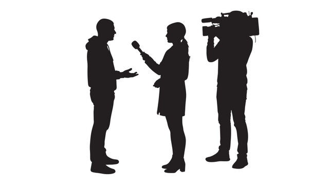silhouettes of people in action