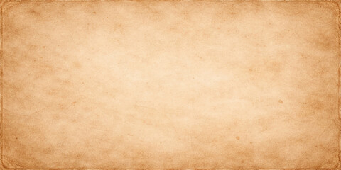 Naklejka premium Old vintage brown parchment paper texture background with a stained grunge pattern on an aged blank antique sheet