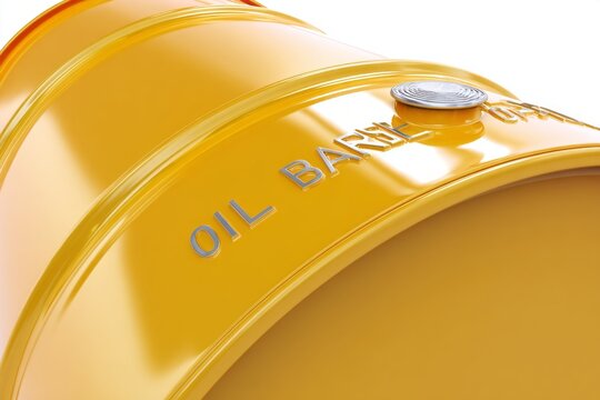 oil barrel drum container isolated on white background. A Metal Oil barrel metal white background container.