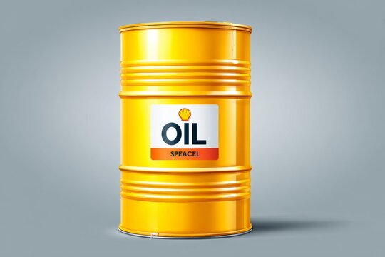 oil barrel drum container isolated on white background. A Metal Oil barrel metal white background container.