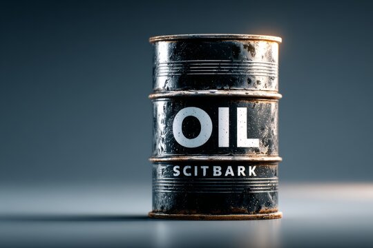 oil barrel drum container isolated on white background. A Metal Oil barrel metal white background container.