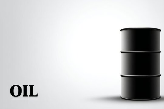 oil barrel drum container isolated on white background. A Metal Oil barrel metal white background container.