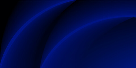 Fototapeta premium Blue color abstract beautiful wave graphics design dark illustration background.