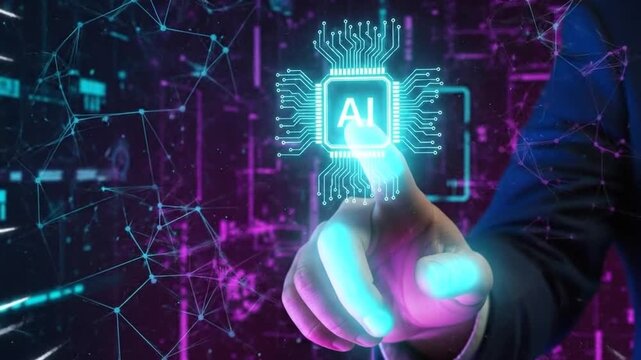 Artificial Intelligence - Futuristic Technology and Digital Innovation.