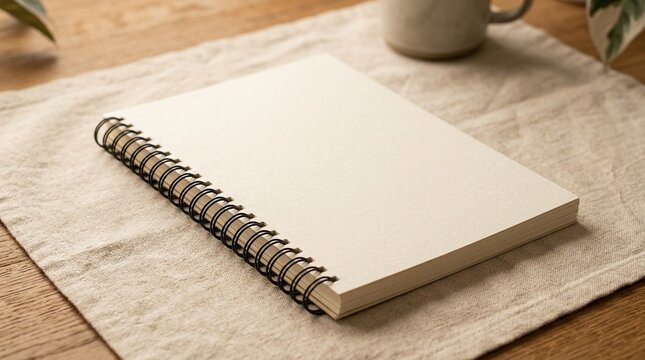 Training Manual Booklet A5 Spiral Bound Training Guide On Desk Face Down