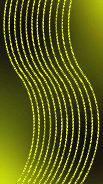 Wavy yellow caution tape pattern flowing across gradient. Caution tape warning. Dynamic warning stripes for hazard awareness and restricted zone alert abstract safety designs art design.