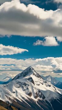 Panoramic view of Snow Mountain nature