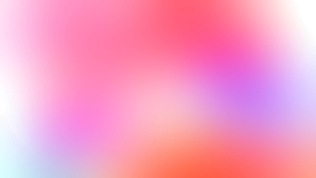 Soft pink and orange abstract gradient background isolated on transparent background