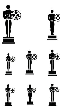 Oscar Award Statues Collection: Cinema Iconography, Film Achievement Trophies