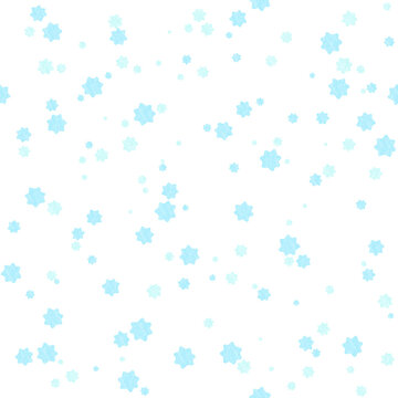 Seamless blue konpeito candy pattern background