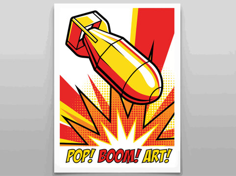 A clean flat vector illustration of a set of military rockets and missiles in different shapes and sizes