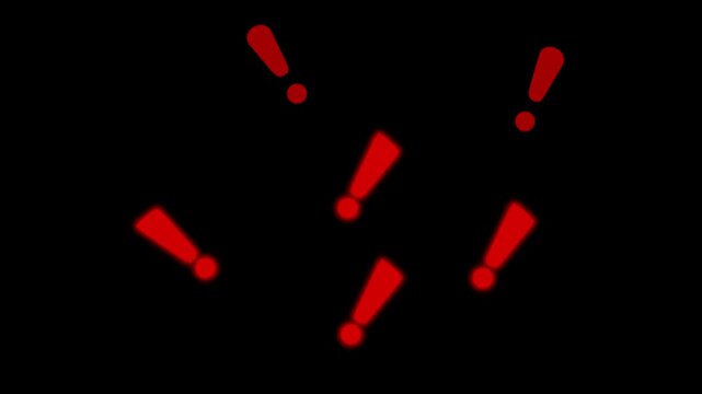 Glowing exclamation mark icons warning alert exclamation mark caution attention, notice notification, alert and warning background.