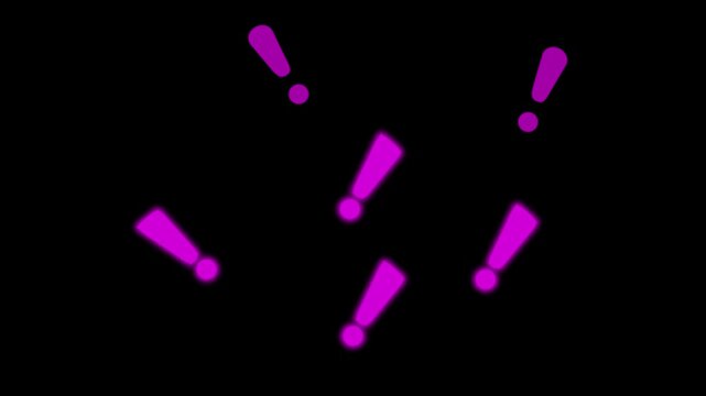 Glowing exclamation mark icons warning alert exclamation mark caution attention, notice notification, alert and warning background.