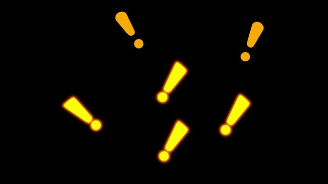 Glowing exclamation mark icons warning alert exclamation mark caution attention, notice notification, alert and warning background.