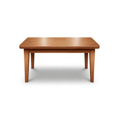 Fototapeta premium Stylish Wooden Table Furniture Vector Illustration