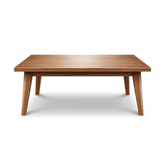 Fototapeta premium Stylish Wooden Table Furniture Vector Illustration