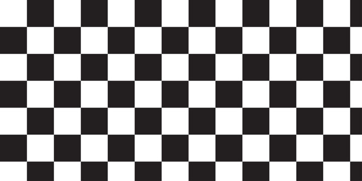 minimal game chacked board textiel black and white square pattern wall decoration wallpaper. vector illustion fabric pattern design.