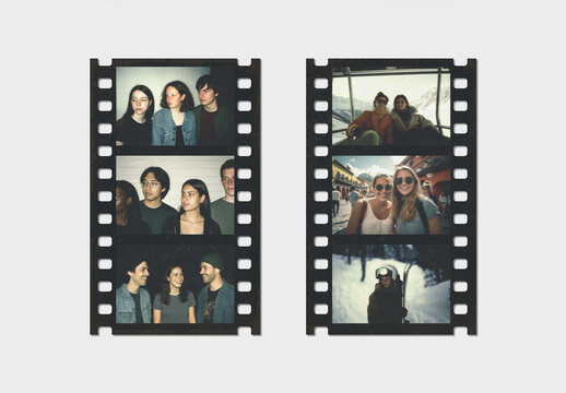 Analog Film Frame Mockup Template