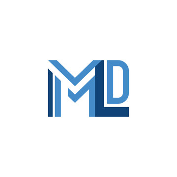 Letter MLD logo, Letter MLD Logo Icon Vector Template Illustration Design.