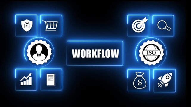 Concept for business workflow, management and procedures.