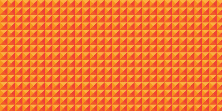 Yellow and orange wall paper cube. seamless creative cubes decoration triangle wall and wallpaper textile. vector square tile, mosaic endless repeat block texture background.