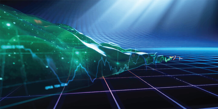An abstract blue technology background featuring a digital globe and world map network represents a global communication concept for business data and internet science in space