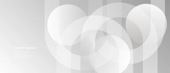 Fotobehang Abstract 幾何学 抽象 ストライプ ライン サークル 背景  © Naoki Kim