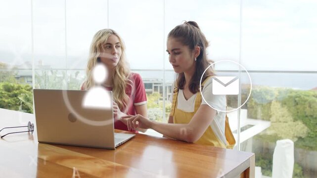 Host showing while operator tapping pad and typing, causing app icons to appear for software demo