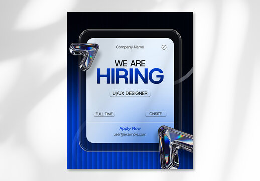 Job Hiring Social Media Post Template
