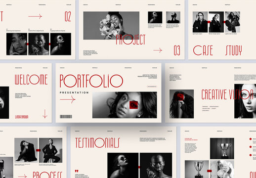 Aesthetic Portfolio Presentation Template