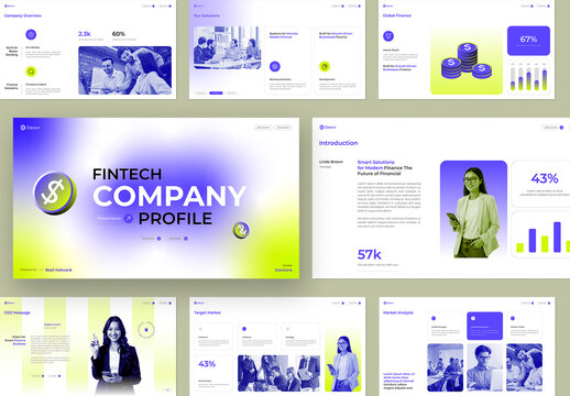 Fintech Company Profile Presentation Template