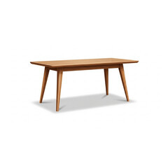 Fototapeta premium Stylized Wooden Table Modern Furniture Vector Illustration