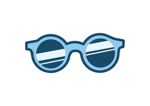 Sunglasses Vector Icon Transparent svg blue editable icon infographic glasses accessories fashion e-commerce summer seasonal simple minimal marketing noun object asset travel retail vision glasses eye