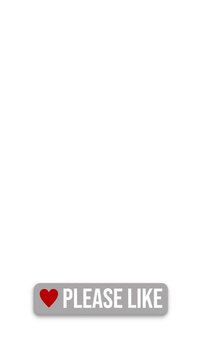 Vertical video animation of an animated heart button with the message please like on white background - suitable for video blog - seamless loop. 