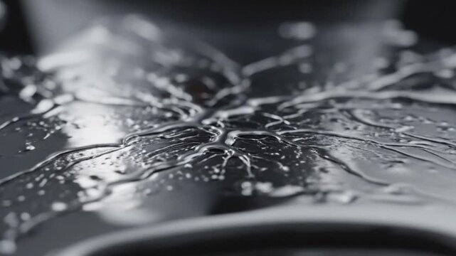 Liquid Splash Explosion Macro Shot - Abstract Water Droplet Impact