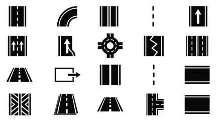 Road Traffic Signs and Symbols Icons © Useful Vectors