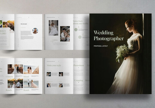 Pastel Blue and White Minimal Corporate Business Proposal Brochure Layout